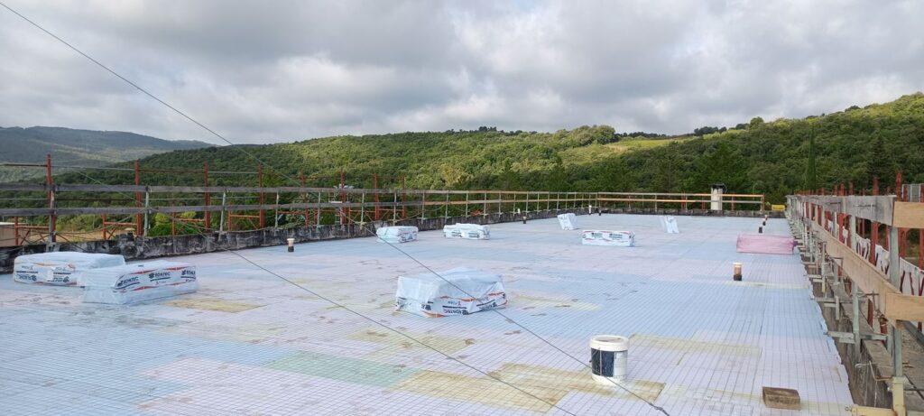 Ricostruzione copertura industriale a San Gimignano